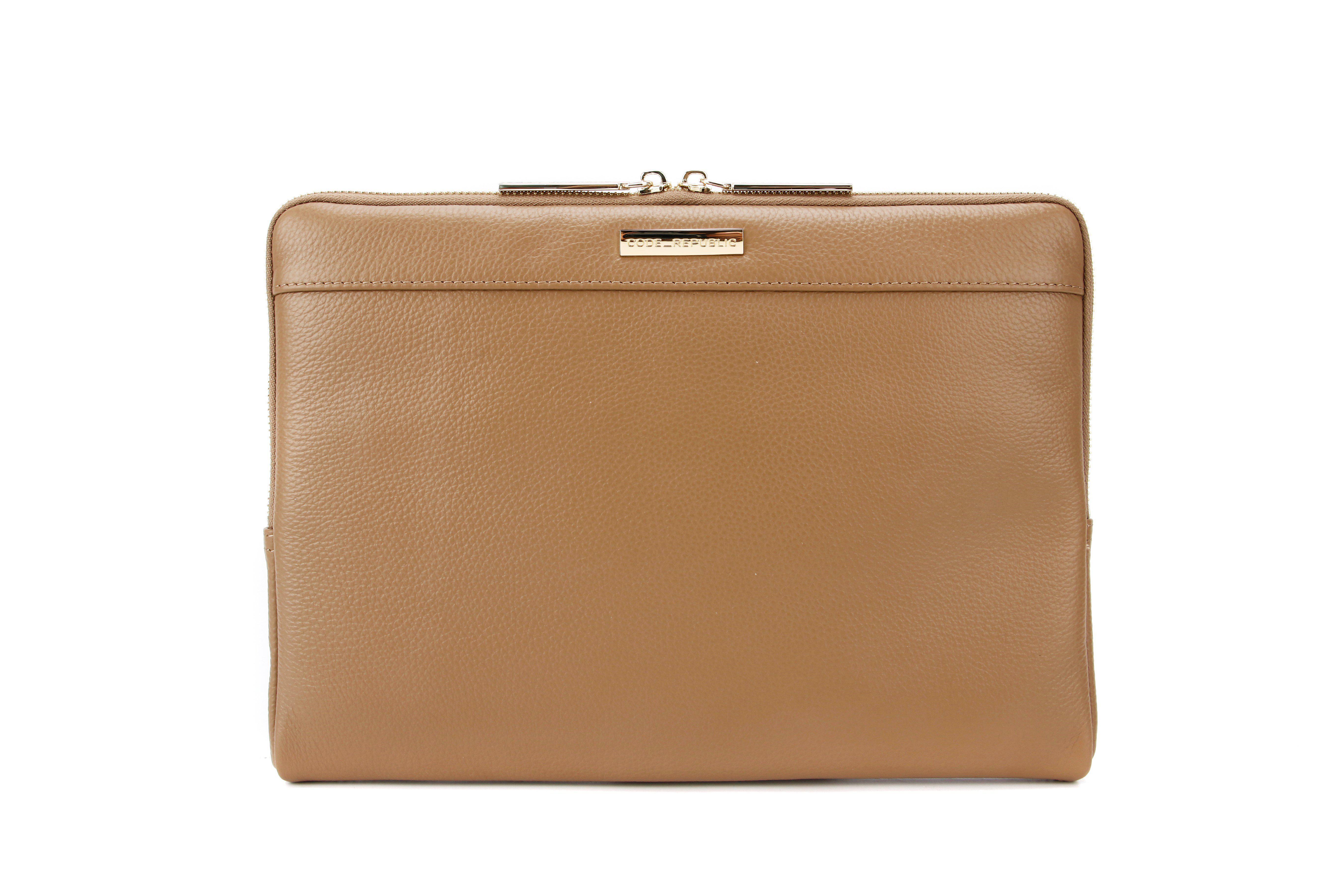 MACBOOK NEO 13" LEATHER SLEEVE CASE-sleeve-CODE REPUBLIC-TAN-CODE REPUBLIC laptop bags womens laptop bags laptop handbags ladies laptop bags laptop carrying bags
