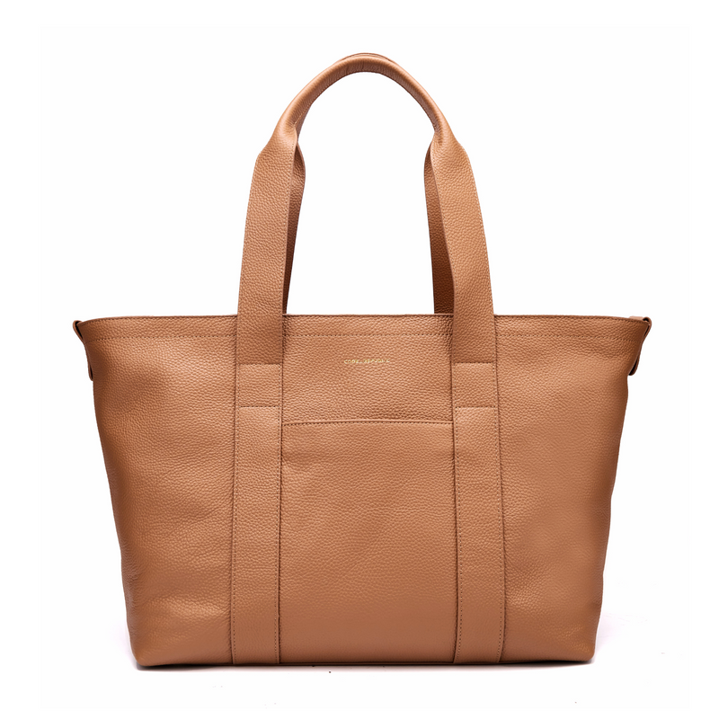 16" Slouchy Leather Laptop Tote | Large Capacity-Laptop bag-CODE REPUBLIC-CODE REPUBLIC laptop bags womens laptop bags laptop handbags ladies laptop bags laptop carrying bags