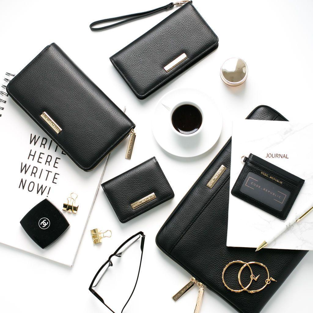 ID & TRANSPORT CARD ATTACHMENT-Business card holder-CODE REPUBLIC-BLACK-CODE REPUBLIC laptop bags womens laptop bags laptop handbags ladies laptop bags laptop carrying bags