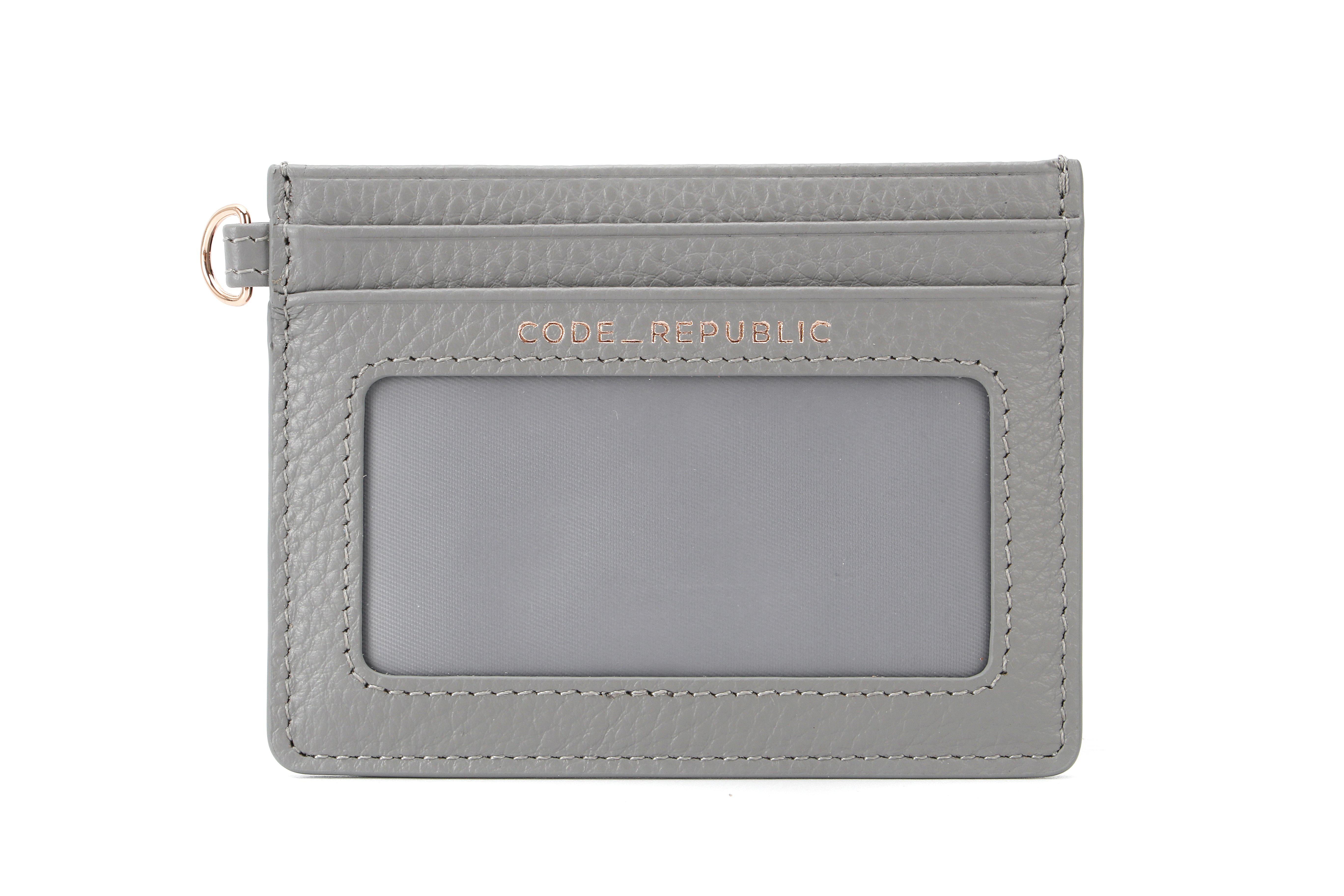 ID & TRANSPORT CARD ATTACHMENT-Business card holder-CODE REPUBLIC-GREY-CODE REPUBLIC laptop bags womens laptop bags laptop handbags ladies laptop bags laptop carrying bags