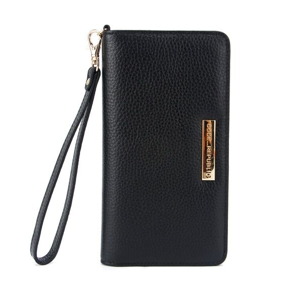 UNIVERSAL PHONE WALLET | RFID-Iphone cover-CODE REPUBLIC-BLACK-CODE REPUBLIC laptop bags womens laptop bags laptop handbags ladies laptop bags laptop carrying bags