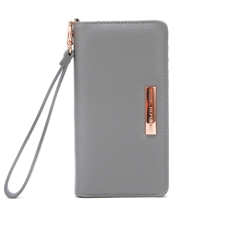 UNIVERSAL PHONE WALLET | RFID-Iphone cover-CODE REPUBLIC-GREY-CODE REPUBLIC laptop bags womens laptop bags laptop handbags ladies laptop bags laptop carrying bags